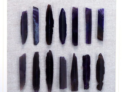 Grace Purple Agate Shadow Boxes Wall Art (Set of 2) - Multicolor
