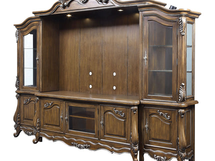 Latisha - Entertainment Center - Antique Oak