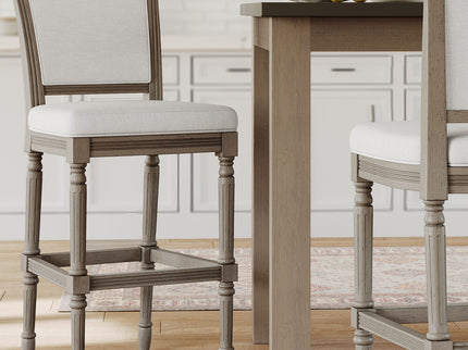 Stool With Upholstered Seat And Back