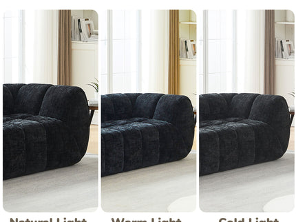 Modern Sofa With Piano Key Backrest
