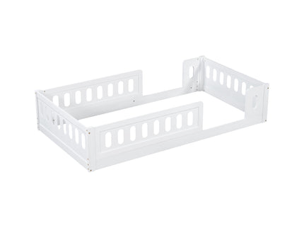 Platform Bed With Guardrail