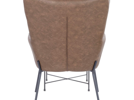 Izzy - Industrial Lounge Chair & Ottoman Set