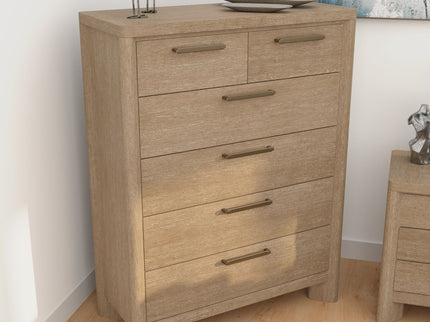 6 Drawer Chest - Tan