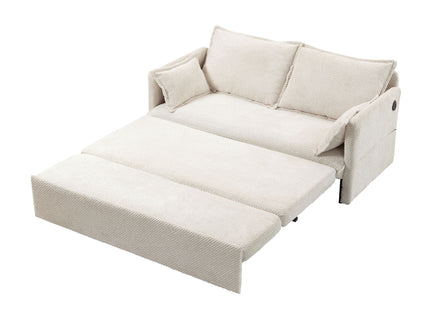 Pull Out Sofa Bed, Convertible Sleeper Sofa Couch, Side Storage, And USB / C - Type Charging Ports Chair