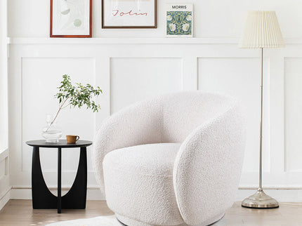Swivel Accent Upholstered Barrel Chair