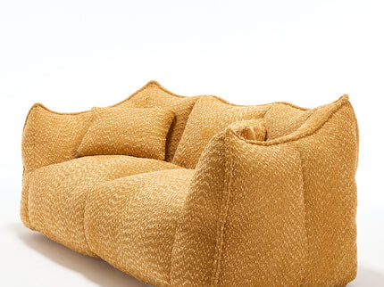Comfortable Dual Beanbag Chair With High Resilience Foam Core For 2 People