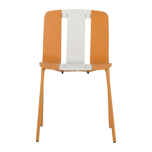 Modern Striped Blocking Single Chairs (Set of 4)
