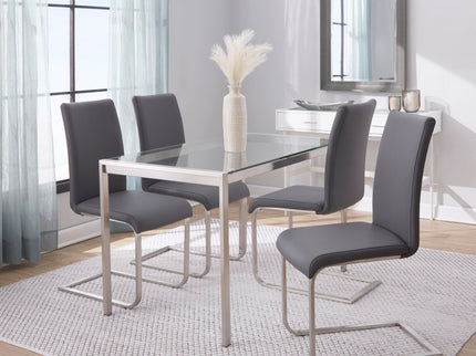 Fuji Foster - Contemporary Dining Set l, Glass 5 Piece