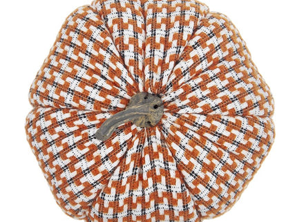 Pumpkin Ornament Decor For Holiday Harvest Festival Fall Festival & Thanksgiving (Set of 2) - Orange Multi