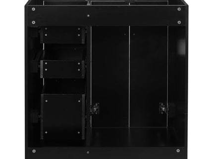 Retro Style Bathroom Vanity With 3 Drawers & Soft-Closing Doors