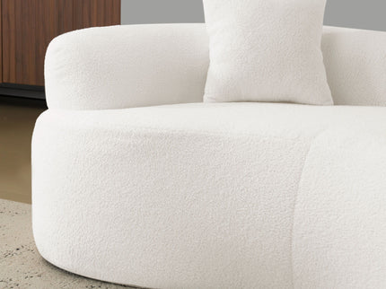 Modern Curved Loveseat