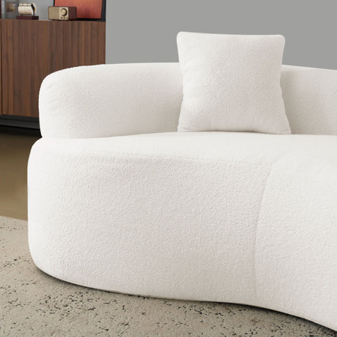 Modern Curved Loveseat