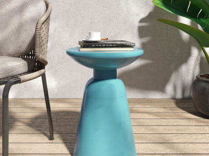 Outdoor Modern Metal End Large Table