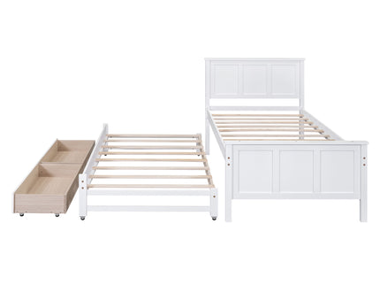Platform Bed With Trundle And Drawers