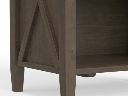 Ela - Bedside Table - Smoky Brown