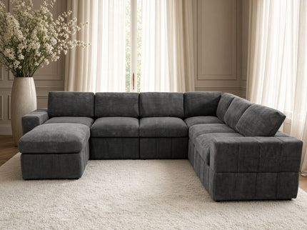 Modular Sectional Sofa, Reversible Set