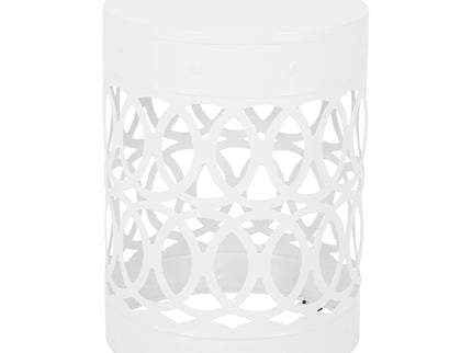 Outdoor Metal Large End Table, Modern Design