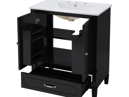 Bathroom Vanity With Sink, Soft Closing Door, Multi Functional Storage