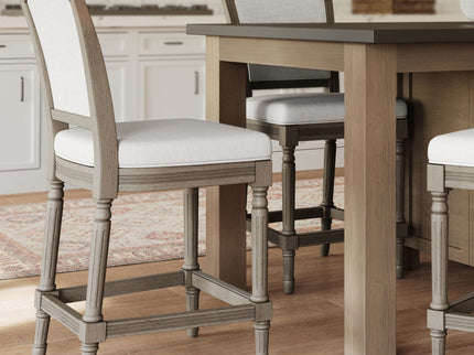 Stool With Upholstered Seat And Back