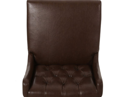 Solstara - Upholstered Dining Barstool With Button Tufted And Wing Back