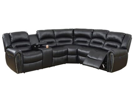Reclining Sectional Sofa With Console