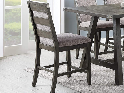 Upholstered Dining Chairs Counter Height (Set of 2) - Gray