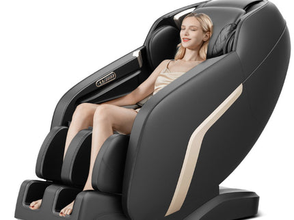 Massage Chair, Zero Gravity Shiatsu Massage Chairs Full Body And Recliner Sl-Track Massage Chair With Bluetooth Speaker, Anion, Thai Stretch, USB Charing, Heating And Foot Roller Massager - Black