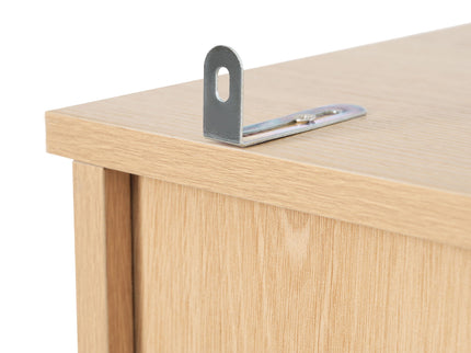 Tall Bathroom Cabinet With 1 Door, 3 Drawers, Open Storage - Wood