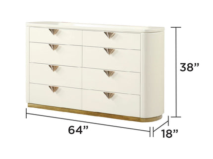 La Pierre - Modern Bedroom Set With Upholstered LED Bed