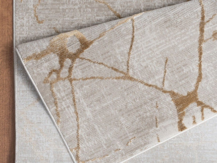 Elegance - 5'3" X 7'3" Area Rug - Gold, Polyester