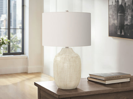 Table Lamp, Lighting, Ceramic, Contemporary - Cream