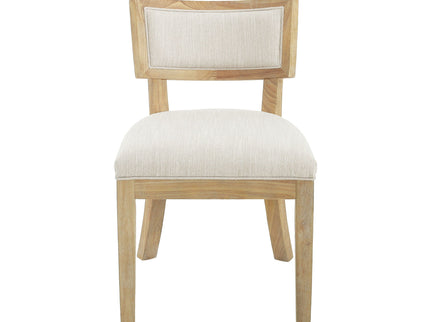 Farmhouse Style Fabric Upholstered Side Dining Chair Set
