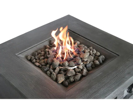 Fibre Reinforced Propane / Natural Gas Fire Pit Table - Charcoal
