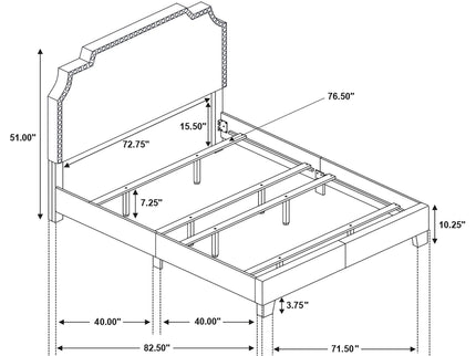Copper - Eastern King Panel Bed - Beige