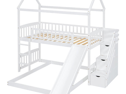 House Bunk Bed With Slide