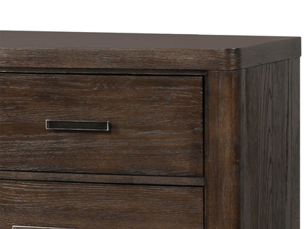 6 Drawer Dresser - Antique Brown