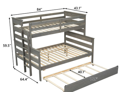 Detachable Design Bunk Bed With Ladder