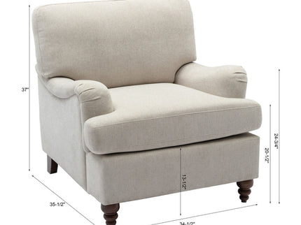 Candor - Chair And Ottoman Set - Beige