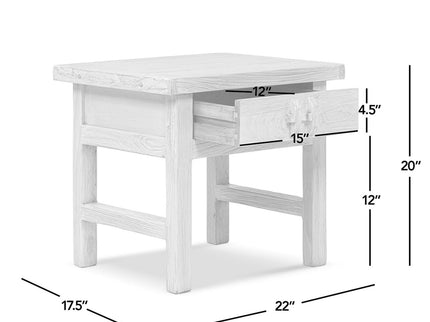 Rowan - Side Table With Drawer - Light Brown