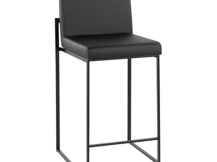 Fuji - Contemporary Modern Elegance, High Back Counter Stool