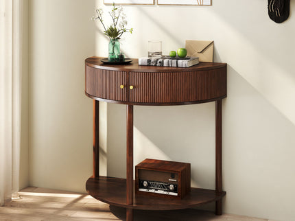 Demi Lune - Console Table With 2 Storage Drawers