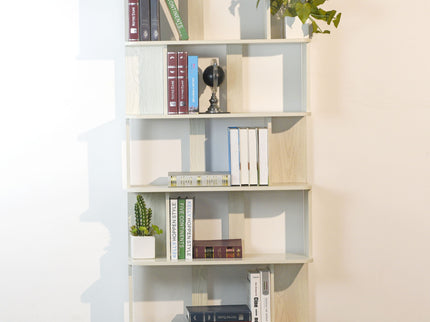 Modern 5 Tier Open Storage Bookcase
