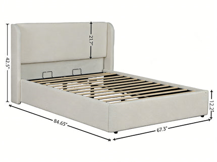 Upholstered Cloud Bed Frame With Headboard