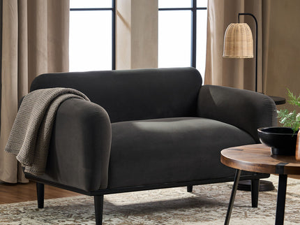 Sway - Upholstered Loveseat With Wood Legs And Round Arms