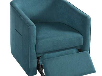 Power Lift Recliner Barrel Shape Reclining Chair With Footrest And Side Pocket
