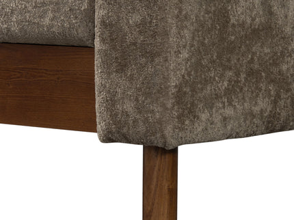 3 Seater Sofa With Square Arms, Tufted Pillow Back For Living Room