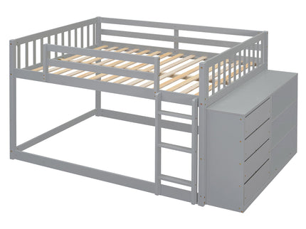 Bunk Bed With 4 Drawers And 3 Shelves