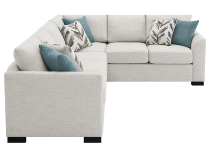 Radison - Upholstered Sectional Sofa With Hidden Sleeper - Greige