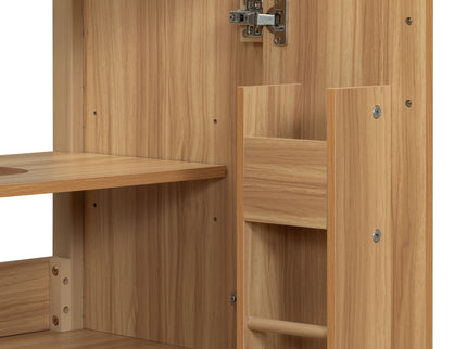 Bathroom Vanity With Flip Drawer, 2 Soft Close Doors, Adjustable Shelf And Ceramic Sink