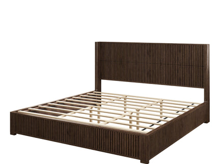 Platform Bed Frame With Headboard, Floor Standing Design